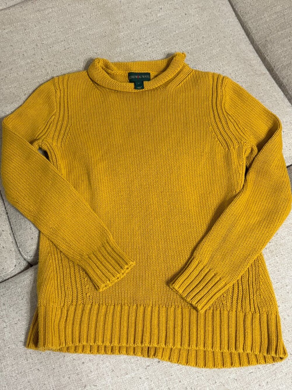 J.Crew Rollneck Sweater Mustard Yellow - Small